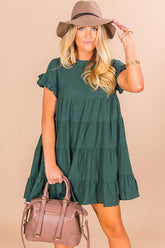 Kurzarm-Freizeitkleid in Übergröße