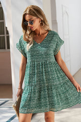 Babydoll-Kleid mit Blumenmuster