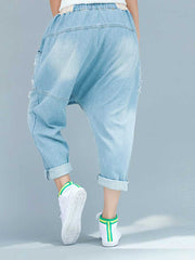 Pantalon en jean "Je ne suis pas une reine de beauté"