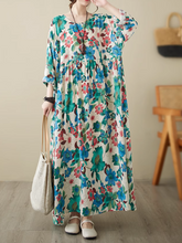 Robe ample à imprimé floral et coupe décontractée