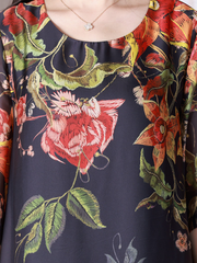 Robe trapèze à col rond Stay Happy