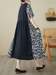 Robe à smocks à col rond Beyond Imagination