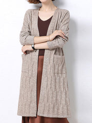 Cardigan long « Attendez-le »