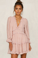 Lockeres Boho-Midikleid