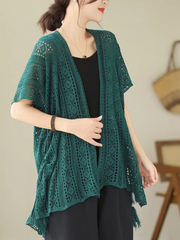 Pure Soul – Stylische Strickjacke mit Fledermausärmeln