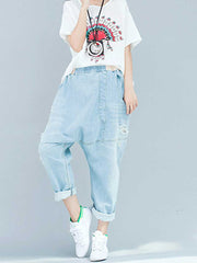 Pantalon en jean "Je ne suis pas une reine de beauté"