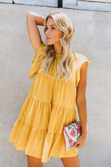 Kurzarm-Freizeitkleid in Übergröße