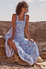 Robe longue froncée Ashlyn