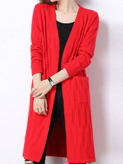 Cardigan long « Attendez-le »