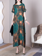 Robe trapèze à manches courtes et col rond Beautiful Life