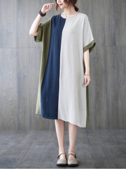 Robe mi-longue en coton Un ange sur terre