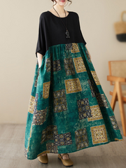 Robe ample à imprimé floral en coton Beyond Imagination