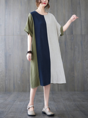 Robe mi-longue en coton Un ange sur terre