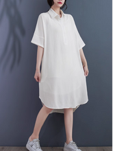 High Quality Solid Color Shirt Dress