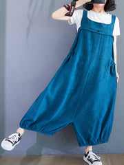 Call My Name  Cotton Overall Baggy Dungarees