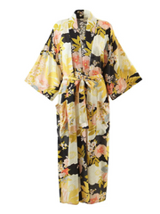 veste kimono longue, kimono vintage, veste bohème, cadeau de Noël, cadeau pour elle