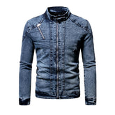 Veste en jean moto d'hiver pour homme