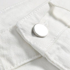 Yellow contrast white men's jeans