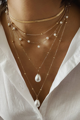 Collier ras du cou à pampilles