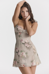 Christian Vintage Blumen-Minikleid