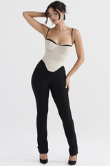Uvula Off-White Satin Corset