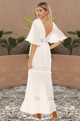 Chic White Boho Dress