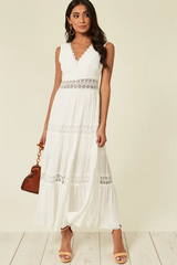 Robe longue blanche Jessica