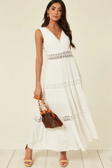 Robe longue blanche Jessica