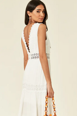 Robe longue blanche Jessica