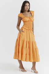 Phaedra Orange Sommerkleid
