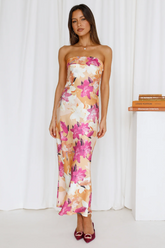 Kyra Satin-Midikleid