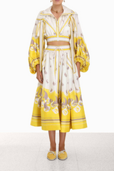 High Tide Crop Top + Midi Skirt Set