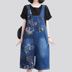 Combinaison en jean délavé moyen Y2K pour femme