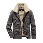 Manteau d'hiver en jean pour homme