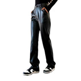 Y2k black jean pants for ladies
