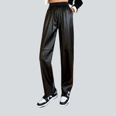 Pantalon en jean ciré pour femme