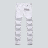 Jean stretch blanc pour homme
