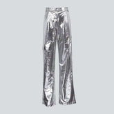 Pantalon en jean à jambe large pour femme