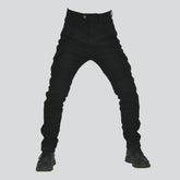 Jean biker noir d'hiver pour homme