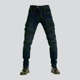 Jean biker homme foncé d'hiver