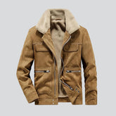 Manteau d'hiver en jean pour homme
