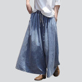 Pantalon culotte en jean pour femme