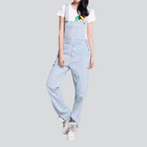 Hellblauer Jeans-Overall für Damen