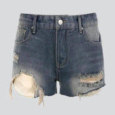 Short en jean vieilli Y2K