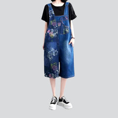 Combinaison en jean délavé moyen Y2K pour femme