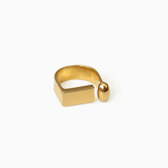Vergoldeter D-Ring in Buchstabenform - Gold