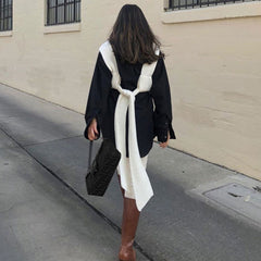 Multi-Way Bandage Cropped Strick Tank Top - Weiß