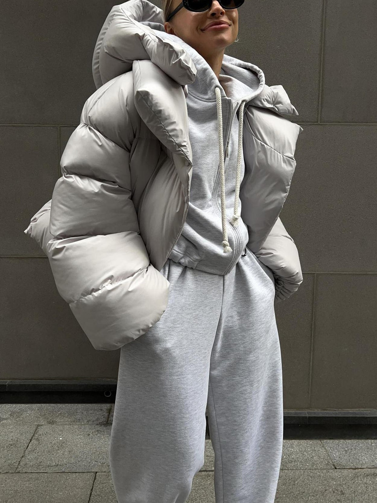 Oversized Short Puffer Jacket