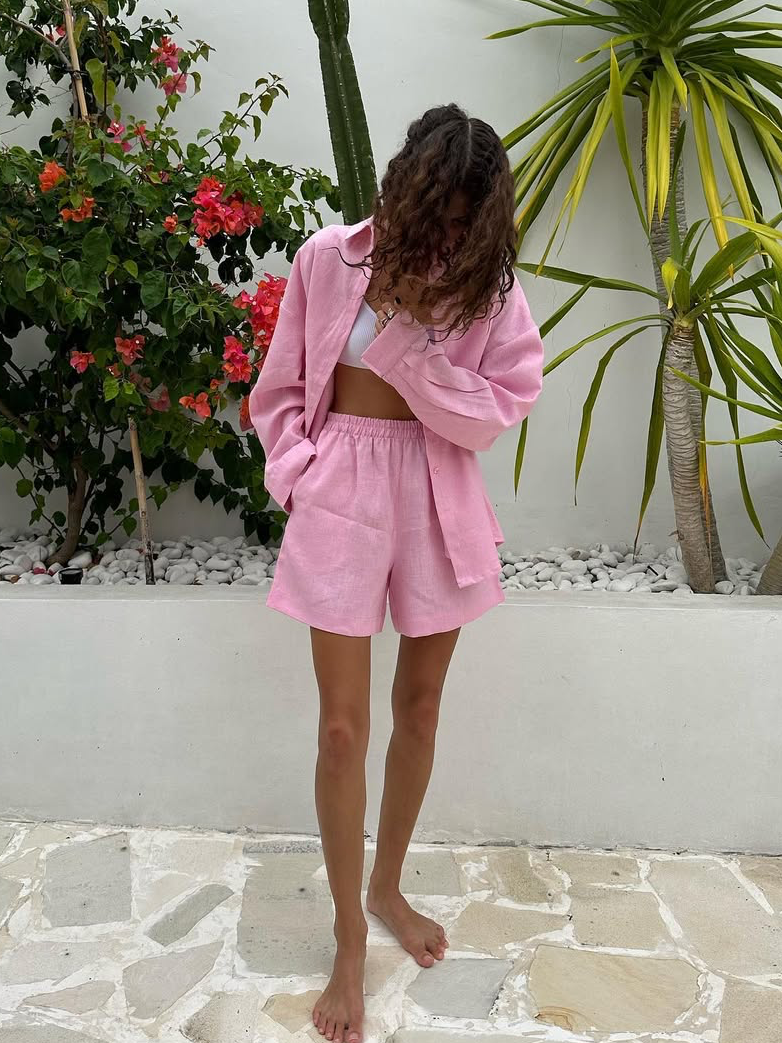 Pure Cotton Basic Shorts Set