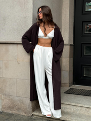 Lightweight Knit Long Cardigan